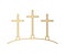 Three crosses on the hill, crucifixion of Jesus Christ concept