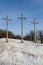 Three Crosses Hill winter landscape