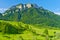 The Three Crowns massif in The Pieniny Mountains r