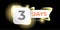 Three days to go countdown black horizontal banner design template. 3 days to go sale announcement black banner, label