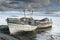 Three derelict fishing trawlers