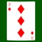 Three diamonds. Card suit icon , playing cards symbols
