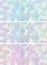 Three different coloured delicate feather background banners
