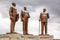 Three Dikgosi tribal chiefs Monument, central business district, Gaborone