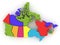 Three-dimensional map of Canada. 3d