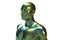 Three dimensional model. Chameleon green male torso.