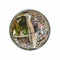 A three dimensional panoramic aerial view of the Old town of Porvoo, Finland in a mini planet panorama style