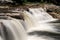 Three distinct waterfalls at High Falls of Cheat