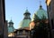 The three domes of the cathedral in Treviso in the Veneto (Italy)