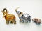 Three elephants of different sizes according to Feng Shui