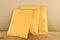 Three envelopes yellow