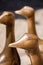 Three famous bronze geese of Sarlat