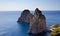 The Three Faraglioni Rocks