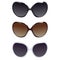 Three female pairs of sunglasses