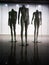 Three female plastic fiber mannequins 10