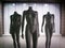 Three female plastic fiber mannequins 5