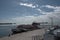 Three ferries in the harbor of Holbox, Quintana Roo, Mexico