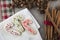 Three Festive Sugar Cookies.