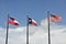 Three flags of Texas