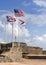 Three flags on top of Castillo San Felipe del Morro.