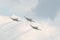 Three flying military aircraft