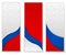 Three football world cup backgrounds with russian flag.