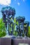 Three fountain sculptures in Vigeland Park Oslo, Norway