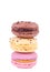 Three fresh macaroons