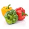 Three fresh sweet pepper