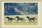 Three Galloping Wild Horses In A Photo Frame