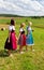 Three girls in Dirndl