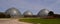 Three Glass Mitchell Park Domes in Milwakee Wisconsin