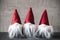 Three Gnomes With Red Hat, Cement, Jelly Bag Cap