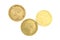 Three gold coins with Napoleon