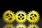 Three Gold Gears