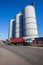 Three Grain Silos Truck