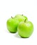 Three green granny smith apples