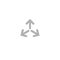 Three grey rounded arrows point out from the center. Expand Arrows icon