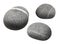 Three grey stones