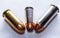 Three handgun hollow point bullets, a 40 caliber, 44 special and a 45 caliber