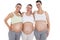 Three happiness pregnant women