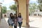 Three happy and excited Latin sisters meet the magical town Mineral de Pozos Guanajuato Mexico and take selfies in representative