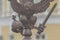 Three-headed eagle with sword and sceptre of power symbol of tsarist Russia