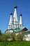 Three-headed tent Uspensky Marvellous church in Alekseevsky convent. Uglich, Yaroslavl region