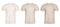 Three images of men`s v neck t shirt ona white background