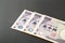 Three Japanese bank note 5000 yen