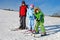 Three Kids on Skis