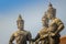 Three Kings Monument, the statues of King Mengrai, the founder of Chiang Mai and his two friends, King Ramkamhaeng of Sukothai and