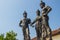 Three Kings Monument, the statues of King Mengrai, the founder of Chiang Mai and his two friends, King Ramkamhaeng of Sukothai and