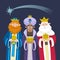 The three Kings of Orient Chrismas card